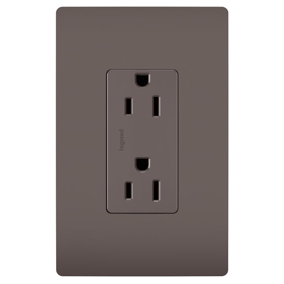 Legrand 885 Radiant 15 Ampere Electrical Outlet - Brown