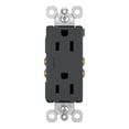 thumbnail image 1 of Legrand  Radiant  15 amps 125 volt Graphite  Outlet  1 pk, 1 of 7