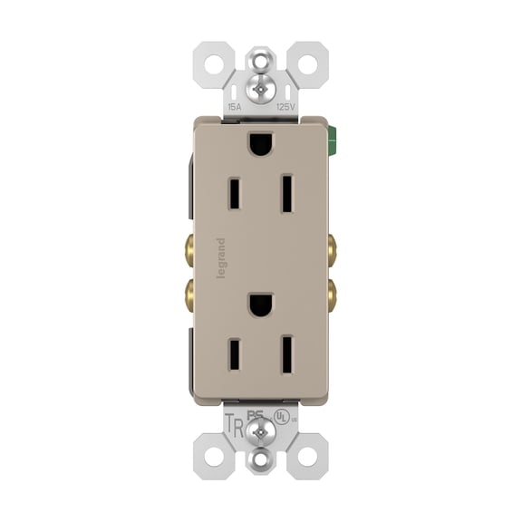 Legrand 885-TRNICC12 Outlet 15A 125V Tamper-Resistant Nickel