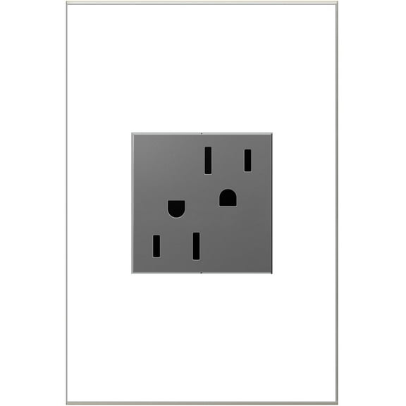 Legrand ARTR152M4 Adorne GFCI Receptacle Outlet, 15 Amps, 125 Volts