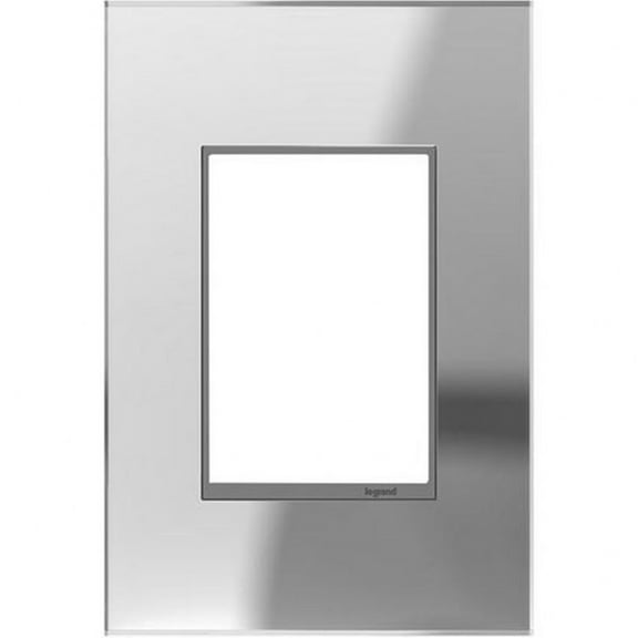 Legrand AWM1G3MR1 Custom 1-Gang Plus Wall Plates with Multiple Finishes and Trims Mirror