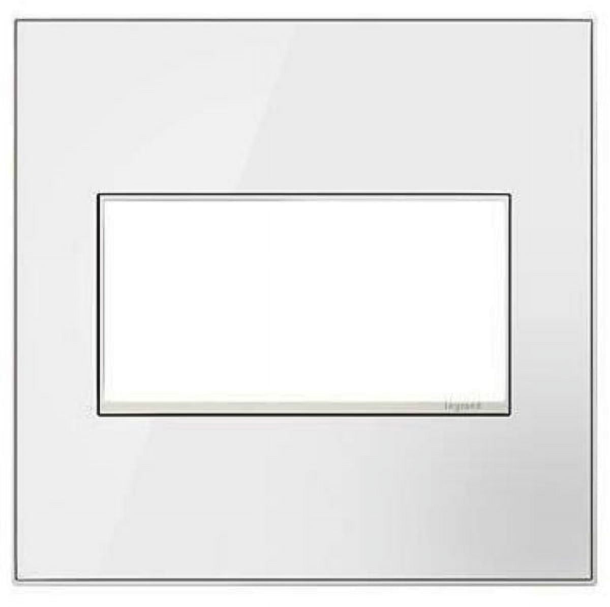 Legrand AWM2GMW4 Adorne 2Gang Wall Plate, Mirror White, Each