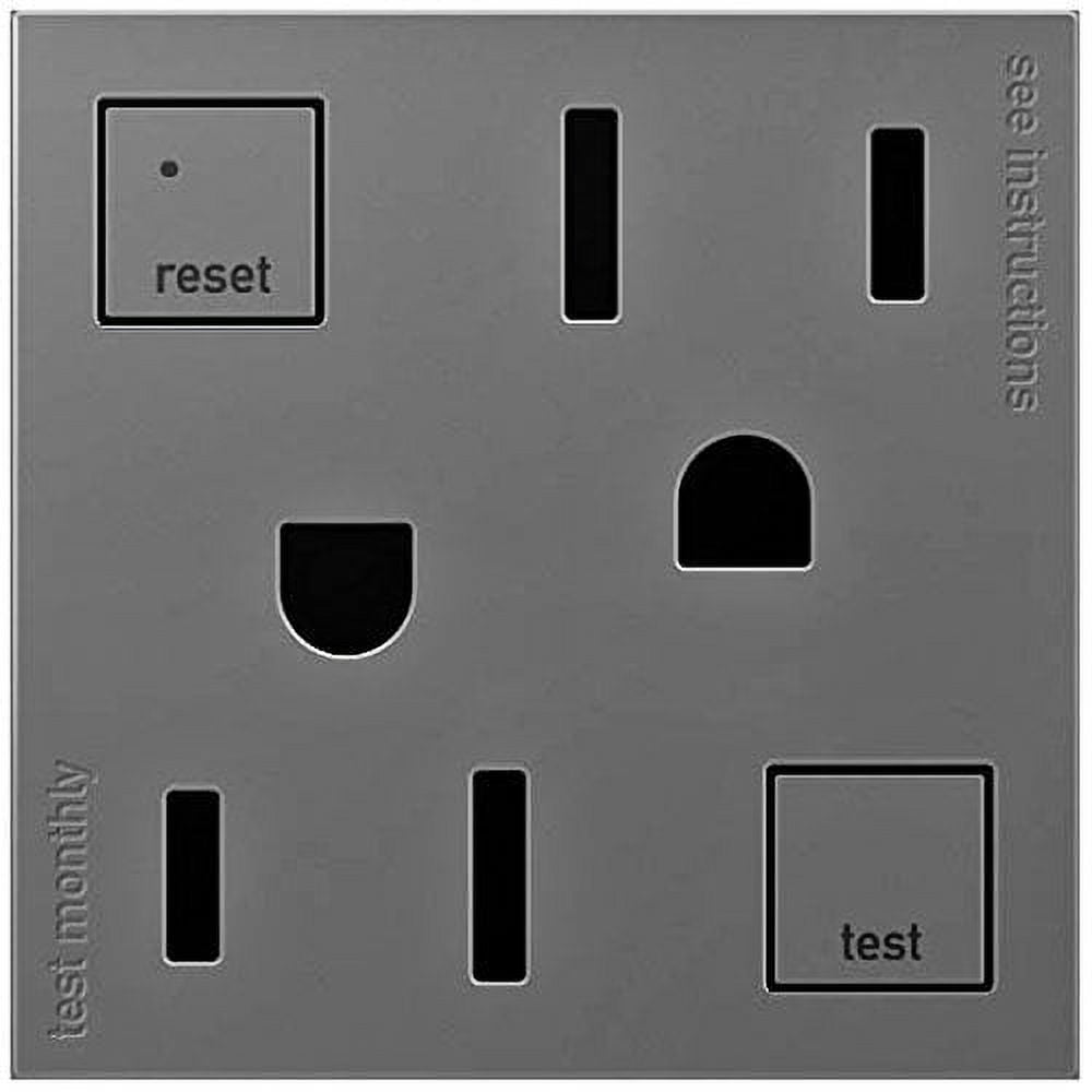 Legrand Adorne AGFTR2202M4 Magnesium Tamper-Resistant 20A GFCI Wall Outlet 4 Pack
