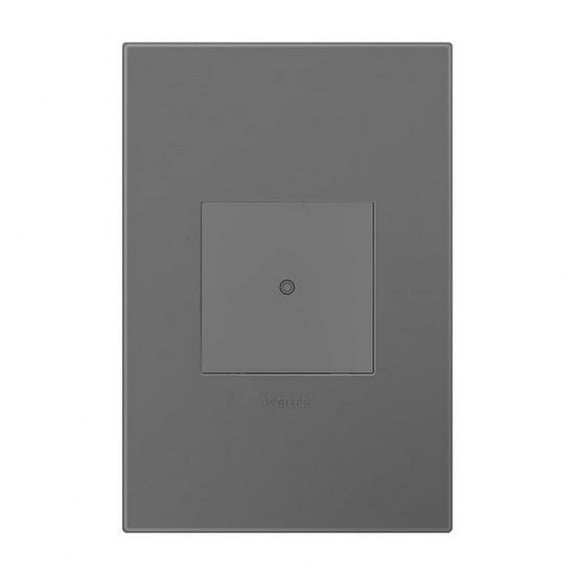 Legrand Adorne with Netatmo 3-Way/4-Way WiFi Enabled Smart Softap Switch in Magnesium, WNAL10M1