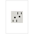 thumbnail image 1 of Legrand ARCD152W10 Adorne 15 Ampere Dual-Controlled Tamper-Resistant Electrical Outlet -, 1 of 6