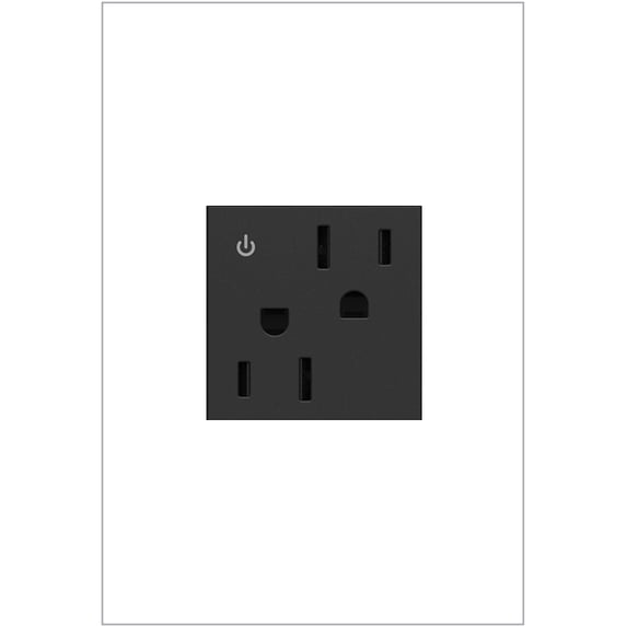 Legrand ARCD152G10 Adorne 15 Ampere Dual-Controlled Tamper-Resistant Electrical Outlet -