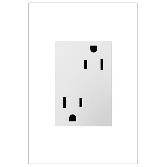 Legrand Artr1534 Adorne 15 Ampere Tamper-Resistant Plus-Size Electrical Outlet - White