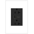 thumbnail image 1 of Legrand ARTRUSB206ACG4 Adorne 20 Ampere Tamper Resistant Electrical Outlet - Grey, 1 of 7