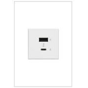 Legrand Arusb2ac6 Adorne 6 Amp Ultra-Fast Usb-A And Usb-C Outlet Module - White