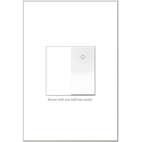 Legrand ASPD1531W277 Adorne Paddle 15 Ampere 277 Volt Half Size Single Pole/3-Way Light