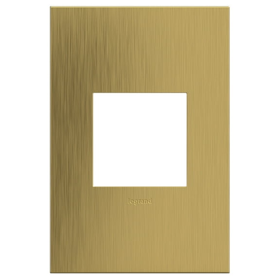 Legrand Awc1g24 Adorne Cast Metal 1-Gang Light Switch / Outlet Cover - Brass