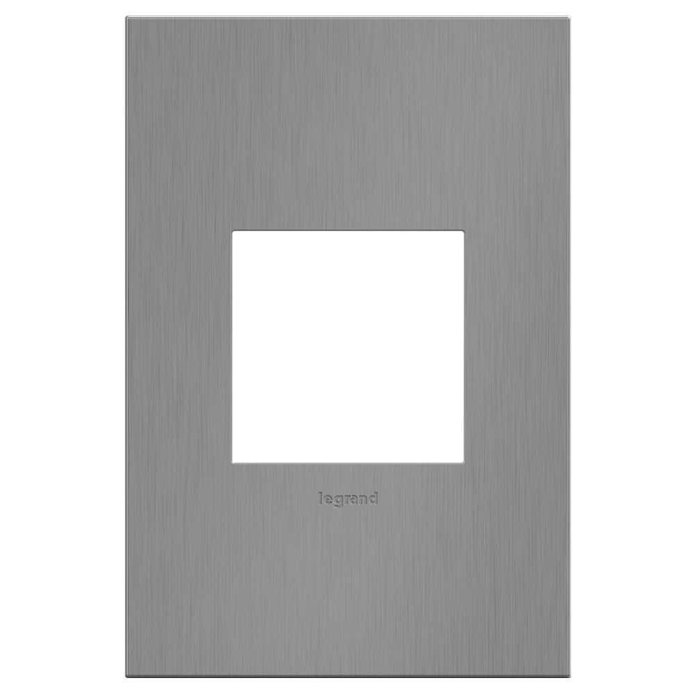 Legrand Awc1g24 Adorne Cast Metal 1-Gang Light Switch / Outlet Cover Wall Plate - Black