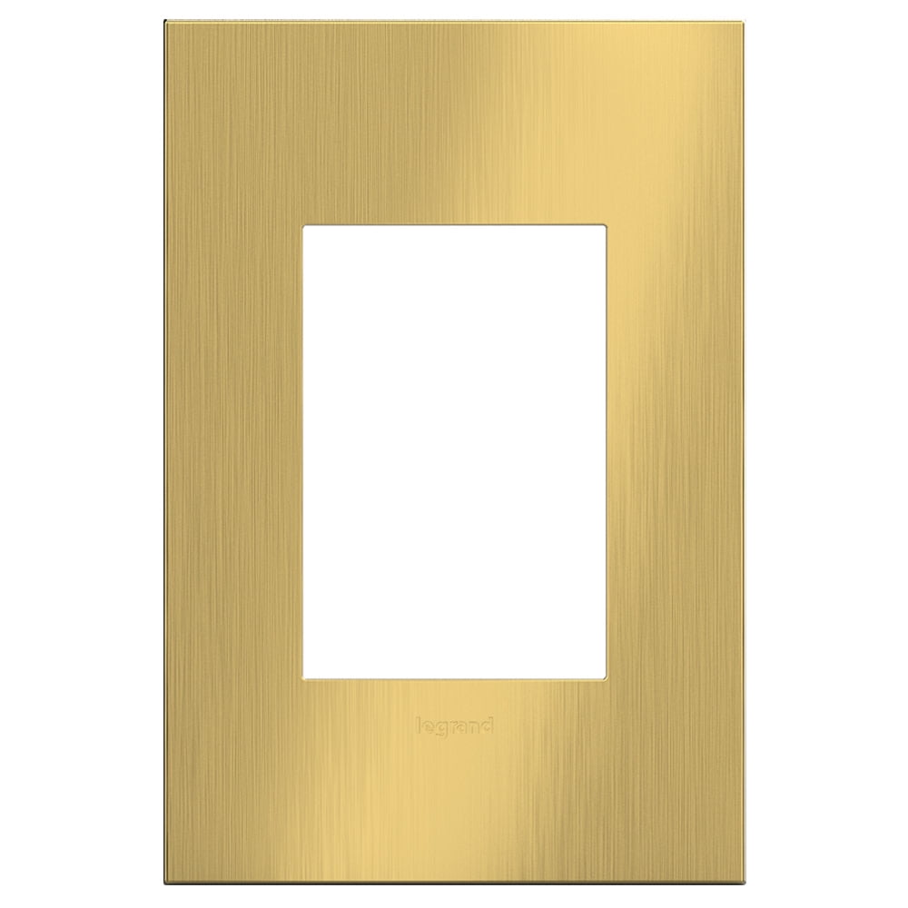 Legrand Awc1g34 Adorne Cast Metal 1+ Gang Light Switch / Outlet Cover Plate - Brass