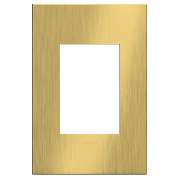 Legrand Awc1g34 Adorne Cast Metal 1+ Gang Light Switch / Outlet Cover Plate - Brass
