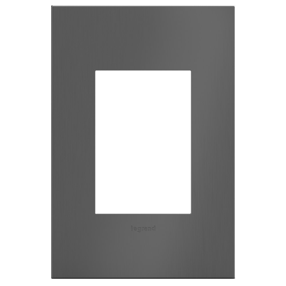 Legrand Awc1g34 Adorne Cast Metal 1+ Gang Light Switch / Outlet Cover Wall Plate - Black