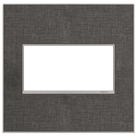 Legrand Awm2g4 Adorne Real Materials 2-Gang Light Switch / Outlet Cover Wall Plate - Slate