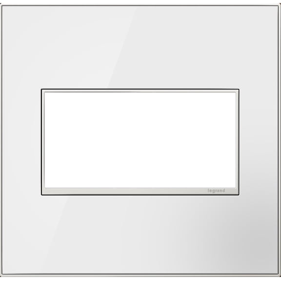 Legrand AWM2GMWW4 Adorne Real Materials 2-Gang Light Switch / Outlet Cover Wall Plate -