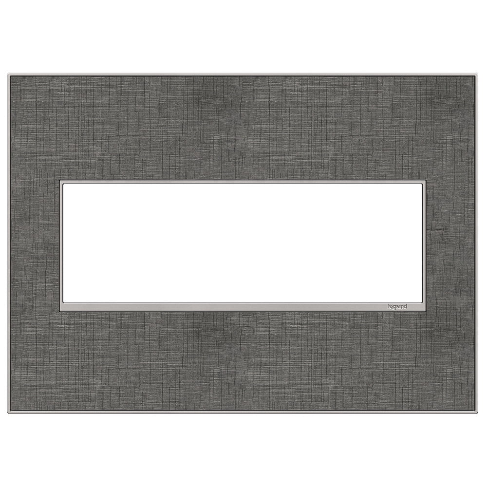 Legrand AWM3GSL4 Adorne Real Materials Metal 3-Gang Light Switch / Outlet Cover Wall Plate