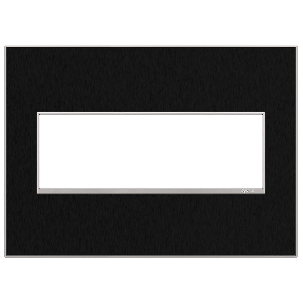 Legrand AWM3GBLS4 Adorne Real Materials Metal 3-Gang Light Switch / Outlet Cover Wall