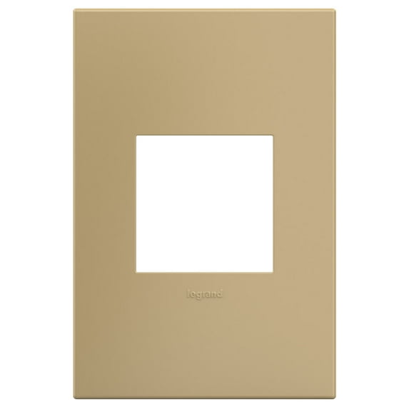 Legrand Awp1g24 Adorne Plastic 1 Gang Light Switch / Outlet Cover Plate - Golden Sands
