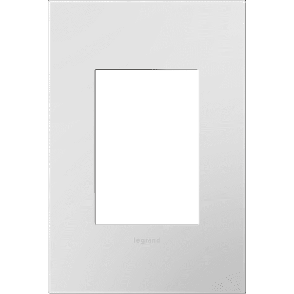 Legrand AWP1G3PW4 adorne 1-Gang-Plus Screwless Wall Plate – Powder White