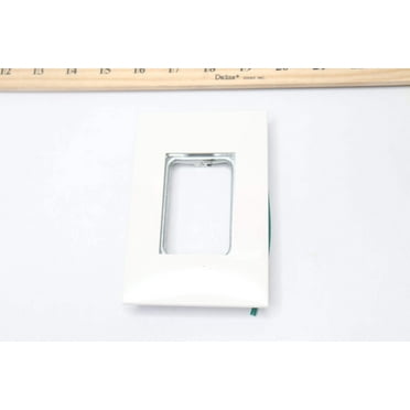 Legrand Decorator/Rocker Wall Plate with Microban Gloss White 1-Gang AWP1G3WH4