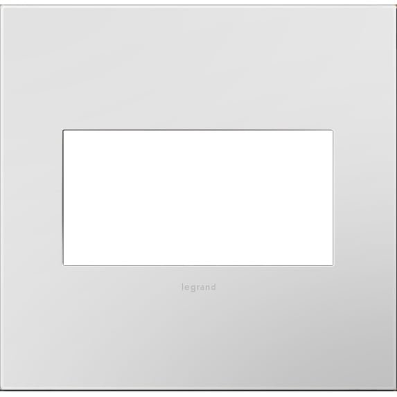Legrand AWP2GPW4 Adorne Plastic 2-Gang Light Switch / Outlet Cover Wall Plate - White