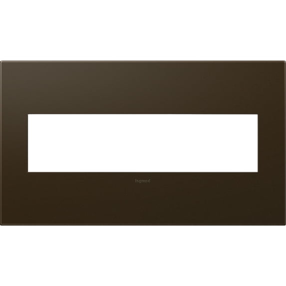 adorne 4-gang bronze wall plate