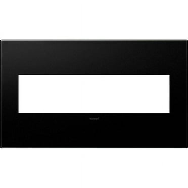 Legrand Awp4r4 Adorne Plastic 4-Gang Light Switch / Outlet Cover Wall Plate - Grey