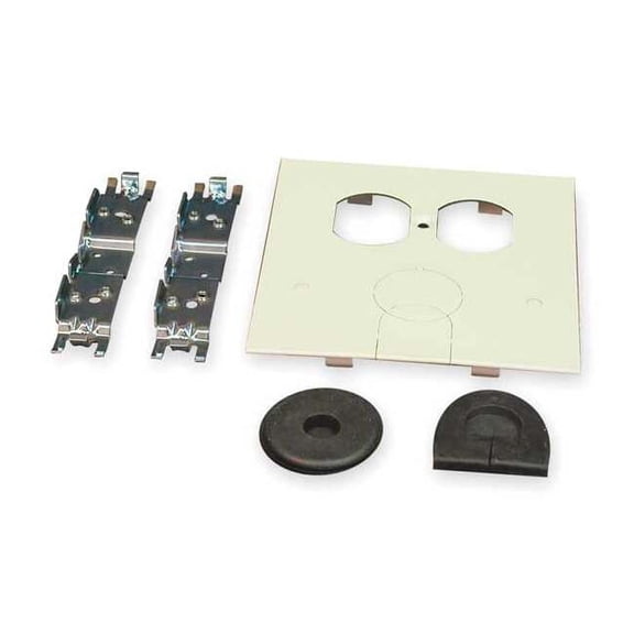 Legrand Cover Plate Raceway, 4047 Series, 5 1/8 in W, 4-3/4 in L, Ivory V4047BH