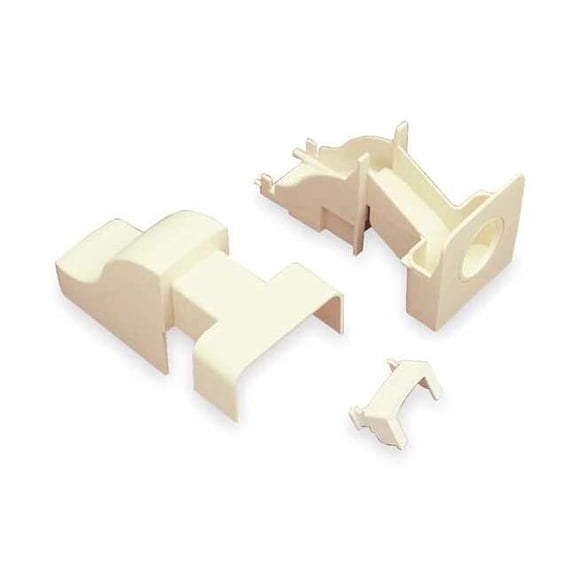 Drop Ceiling Raceway, PN05 Series, 1 Channel, 1.31 in W, 0.625 in H, 4.37 in L, Ivory