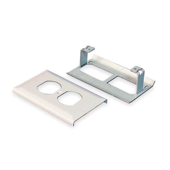 Wiremold G3043BE 3000 Series Single Gang Duplex Device Plate, Gray