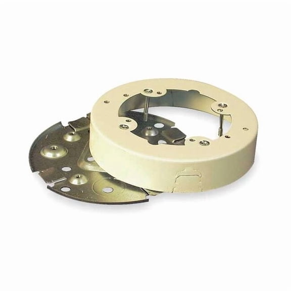 Wiremold Legrand V5738 Solid Base Fixture Box, 500/700 Series, 4-3/4", Ivory