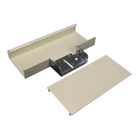 Full Capacity Tee, 4000 Series, 1 Channel, 7.125 in W, 1.5 in H, 12 in L, Gray G4015