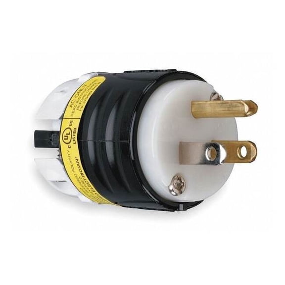 Legrand GCM Strt Plg,Blk; Wht,15 A,Stnd,5-15P PS5266XGCM