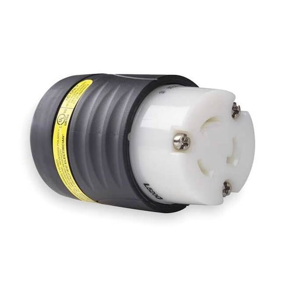 Legrand GrdMntrLckCon,Strt;20A;BlkWht,Nyl,L5-20R L520CGCM