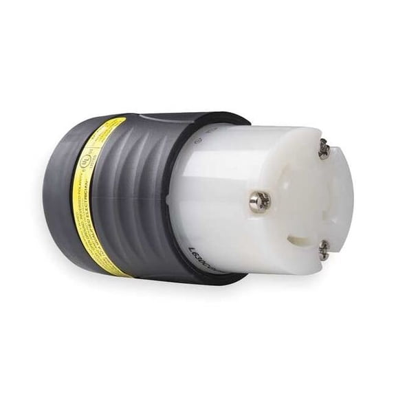 Legrand GrdMntrLckCon,Strt;30A;BlkWht,Nyl,L6-30R L630CGCM