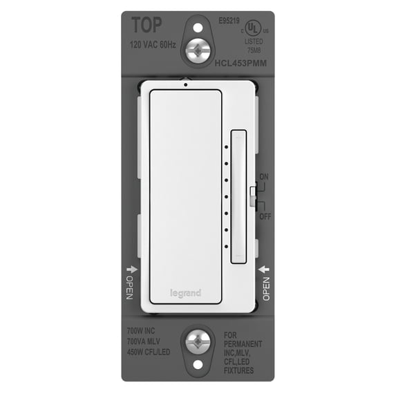 Legrand HCL453PMMW Radiant 450 Watt 120 Volt Multi-Location Master Dimmer Switch Wall