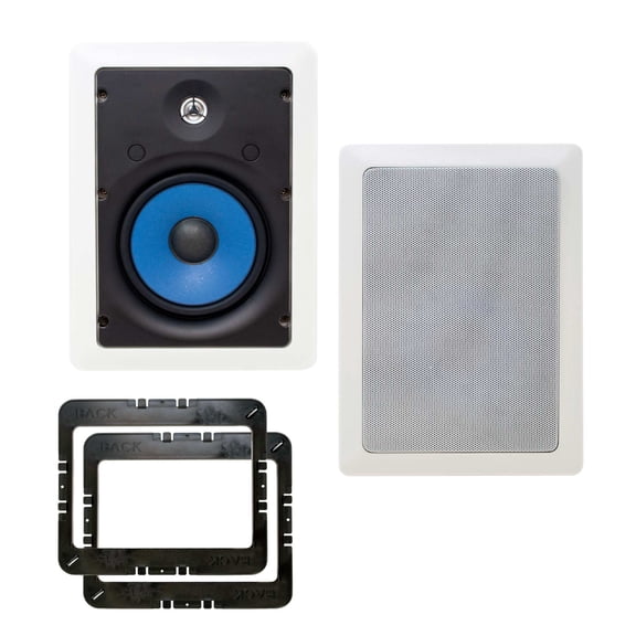 Legrand MS3651 3000 Series 6.5" In-Wall Speakers 1 Pair 2 Speakers total with In Wall Mounting Brackets