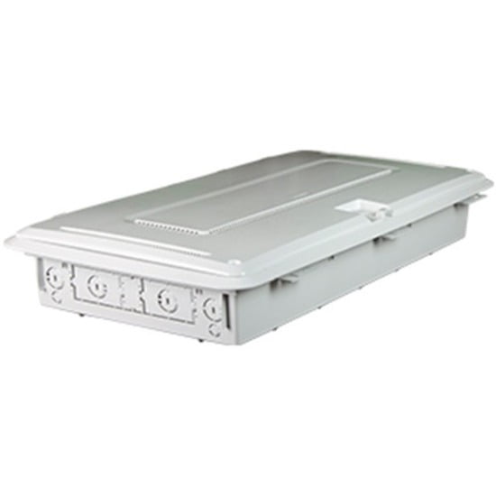 On-Q 30-Inch Plastic Media Enclosure Media Box with Trim Ring and Hinged Door