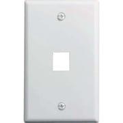 Legrand On-Q 1-Port Keystone Wall Plate, White F3401WHV1