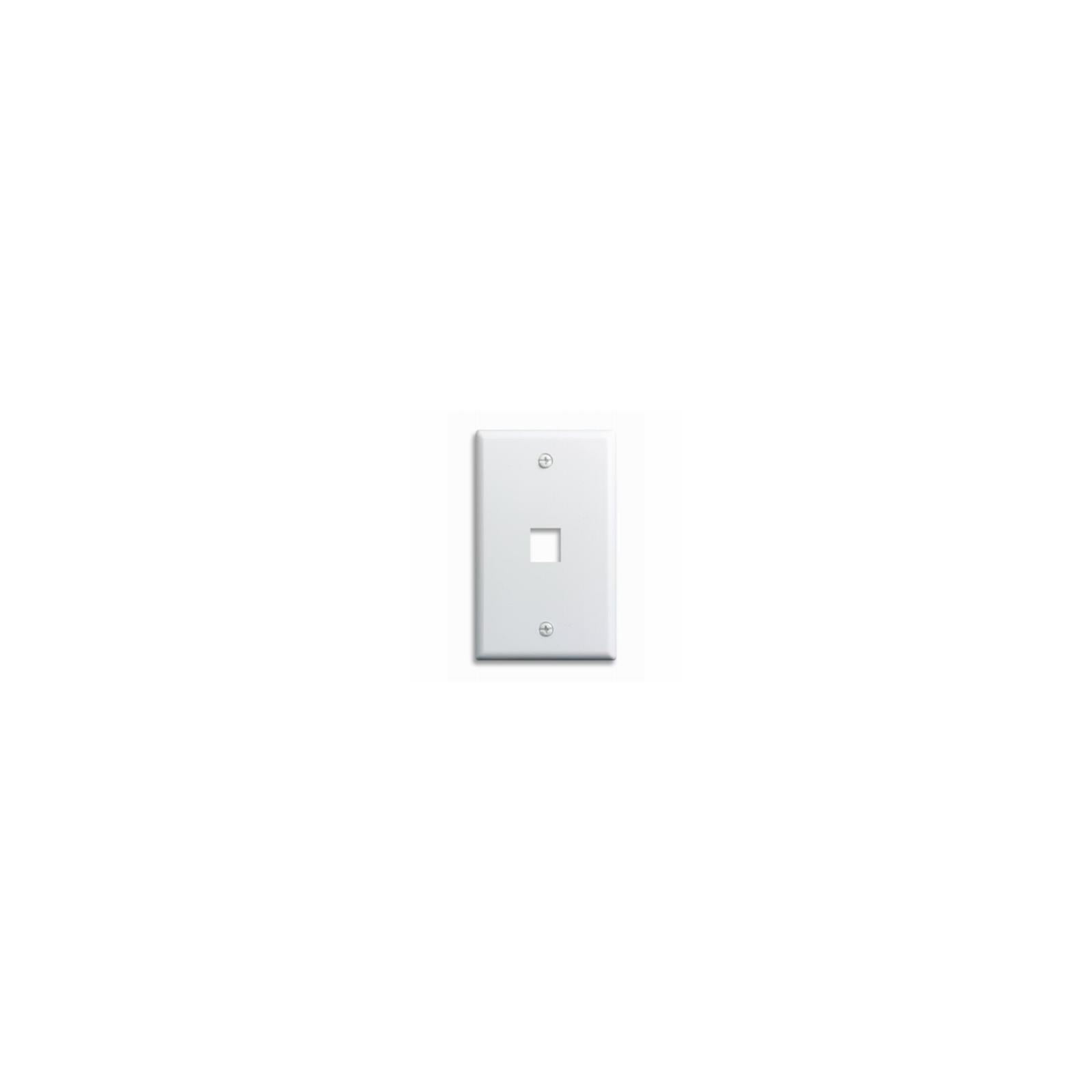 White Single-Gang Keystone Wall Plate