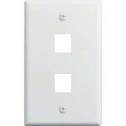 Legrand On-Q 2-Port Keystone Wall Plate, White F3402WHV1
