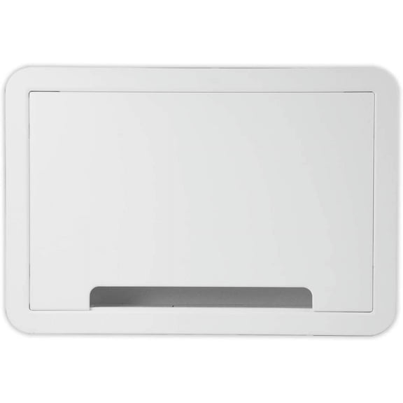 Legrand - OnQ Cable Management, In-Wall Media Box, Dual Purpose Structured Wiring Enclosure, TV Home Theater Recessed Storage 9 Inch, white ENP0900-NA