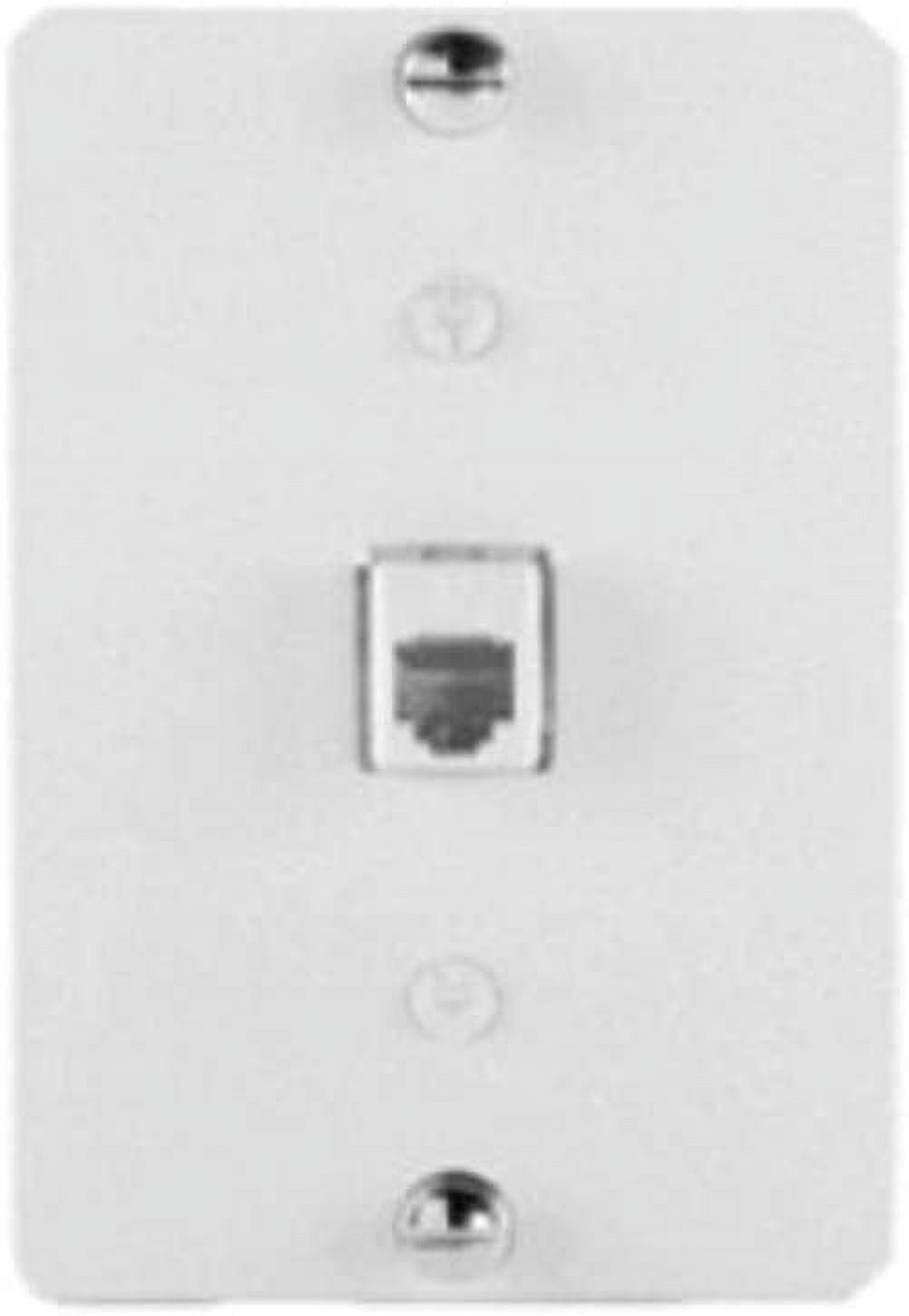 Legrand OnQ Terminating Wall Phone Plate, Single 1 Gang 6P6C RJ25