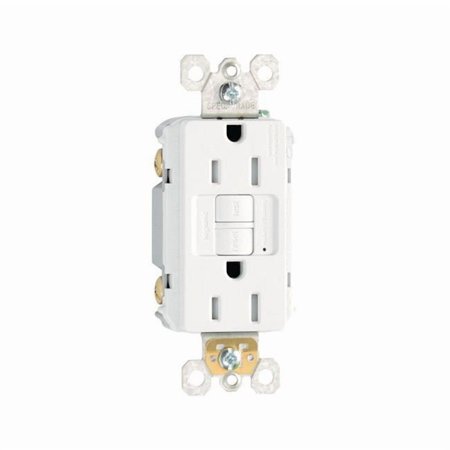 Legrand-Pass & Seymour 1597TRWCCD12 Self-Test GFCI Receptacle Outlet with Wall Plate, 15Amp 125V, White