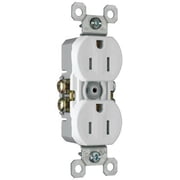 Pass & Seymour 3232TRWRWCC8 Duplex Receptacle, 15A, 125V, White