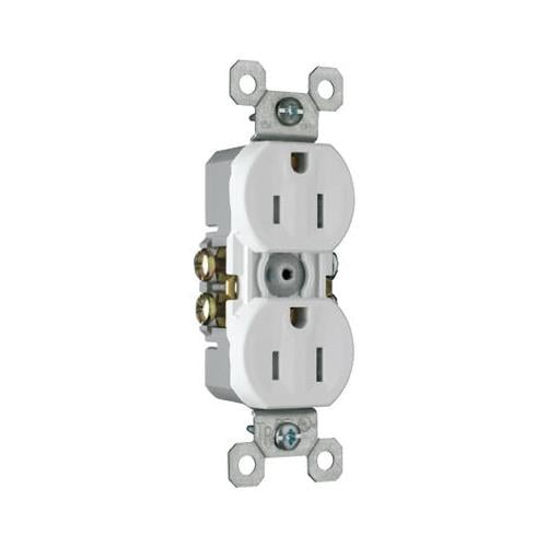 3232TRWRWCC8 15A White Weather/Tamper Resistant Duplex Receptacle