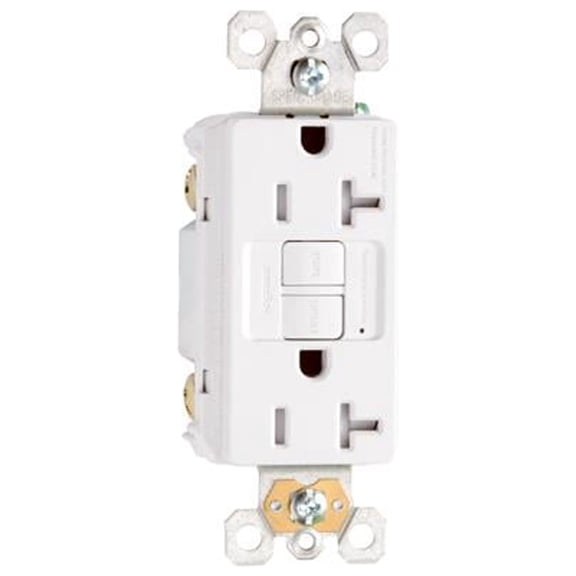 Legrand-Pass & Seymour 2097TRICC4 SELF TEST GFCI RECEPTACLE OUTLET TR 20A 120V, White