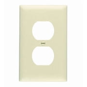 Pass & Seymour Legrand TP8-I 1-Gang Duplex Receceptacle Outlet Wall Plate, Unbreakable Nylon, Trademaster Size, Ivory